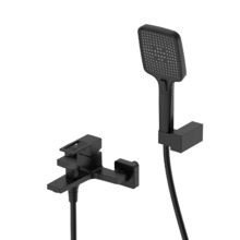 Смеситель для ванны с душем DQ Dortmund короткий излив черный (DA1713205)