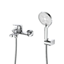 Смеситель для ванны с душем DQ Frankfurt короткий излив хром (DA1733201)