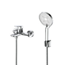 Смеситель для ванны с душем DQ Hamburg короткий излив хром (DA1743201)