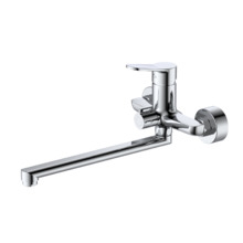 Смеситель для ванны с душем DQ Leipzig длинный излив хром (DA1763301)