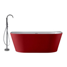 Акриловая ванна ABBER AB9216-1.7R красная