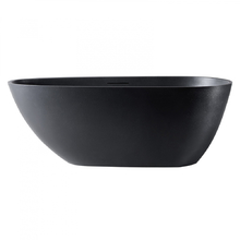 Ванна из искусственного камня ABBER Dortmund AM9911B черная матовая