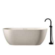 Ванна из искусственного камня ABBER Frankfurt AM9941MBE светло-бежевая матовая