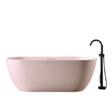Ванна из искусственного камня ABBER Frankfurt AM9941MP розовая матовая