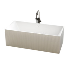 Ванна из искусственного камня ABBER Stein AS9602 белая матовая