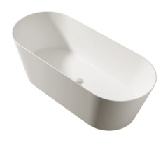 Ванна из искусственного камня ABBER Stein AS9622 белая матовая