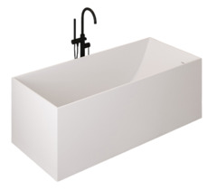 Ванна из искусственного камня ABBER Stein AS9640-1.5 белая матовая