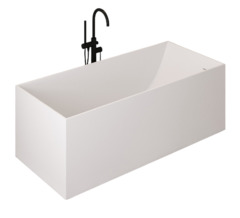 Ванна из искусственного камня ABBER Stein AS9640-1.7 белая матовая