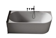 Ванна из искусственного камня ABBER Stein AS9651 L белая матовая