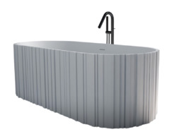 Ванна из искусственного камня ABBER Stein AS9653 белая матовая