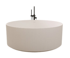 Ванна из искусственного камня ABBER Stein AS9679 белая матовая