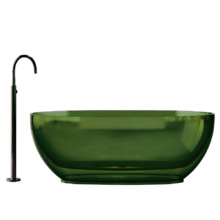 Прозрачная ванна ABBER Kristall AT9703Emerald зеленая