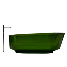 Прозрачная ванна ABBER Kristall AT9706Emerald зеленая