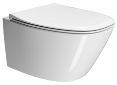 Унитаз подвесной безободковый GSI MODO+ 8415FR411, белый глянец