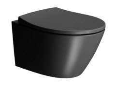 Унитаз подвесной безободковый GSI MODO 9816FR526, черный матовый