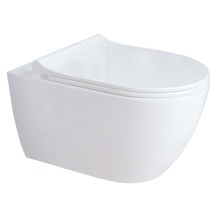 Унитаз Aquatek Поларис AQ0700-01 подвесной цвет Белый с сиденьем Микролифт