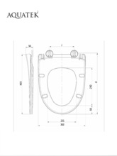 Сиденье для унитаза с крышкой быстросъемное с микролифтом Aquatek Ника AQ0209-00
