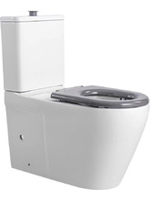 Унитаз-компакт напольный для людей с ограниченными возможностями с бачком и сиденьем Aquatek AQ2213-00