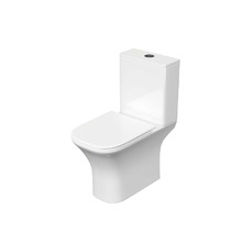 Унитаз компакт Aquatek Optima Square AQ4411-00 цвет Белый с бачком и сиденьем Микролифт