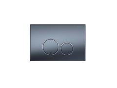 Кнопка смыва Aquatek KDI-0000035 оружейная сталь, ободок хром