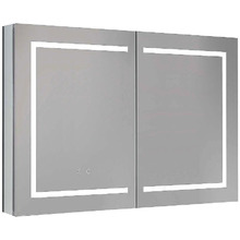 Зеркальный шкаф Aquatek 100 AQ7104-MLC с подсветкой Хром