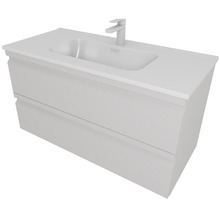 Тумба с раковиной Aquatek Вега 100 AQ77100-LG подвесная Серый туман