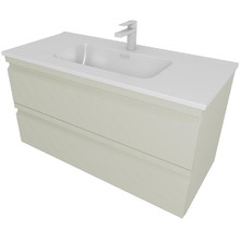 Тумба с раковиной Aquatek Вега 100 AQ77100-GS подвесная Шалфей зеленый