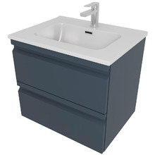 Тумба с раковиной Aquatek Вега 60 AQ77060-MG подвесная Серая матовая