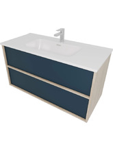 Тумба с раковиной Aquatek Либра 100 AQ66100-DO-MG серый матовый