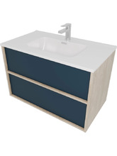 Тумба с раковиной Aquatek Либра 80 AQ66080-DO-MG серый матовый