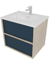 Тумба с раковиной Aquatek Либра 60 AQ66060-DO-MG серый матовый