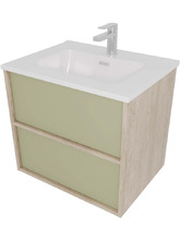 Тумба с раковиной Aquatek Либра 60 AQ66060-DO-GS шалфей зеленый