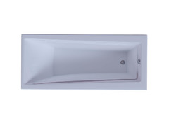 Акриловая ванна Aquatek Либра 150х70 LIB150-0000040 цвет Белый с фронтальной панелью с каркасом со слив-переливом (справа)
