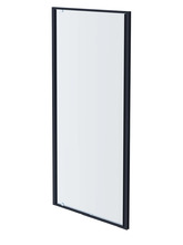 Душевая дверь в нишу распашная Aquatek 90 см. профиль оружейная сталь, стекло прозрачное