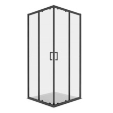Душевой уголок Aquatek AQ.KV.090.1BL, 90 x 90 см, стекло прозрачное, профиль черный матовый
