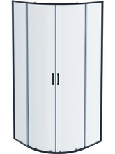 Душевой уголок Aquatek 90 профиль черный матовый, стекло прозрачное AQ.RO.090.1BL