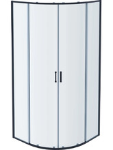 Душевой уголок Aquatek 90 профиль оружейная сталь, стекло прозрачное AQ.RO.090.1GM