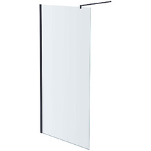 Душевая перегородка Aquatek 120 AQ WIW 12020GM профиль Оружейная сталь стекло прозрачное