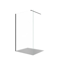 Душевая перегородка Aquatek Walk In 90 AQ.WI.090.1BL профиль Черный матовый стекло прозрачное