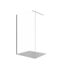 Душевая перегородка Aquatek Walk In 100 AQ.WI.100.1GM профиль Оружейная сталь стекло прозрачное