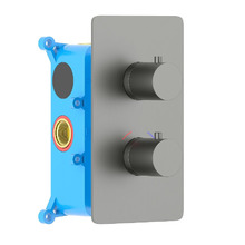 Смеситель для душа Aquatek Европа AQ1391BGM с термостатом цвет Оружейная сталь