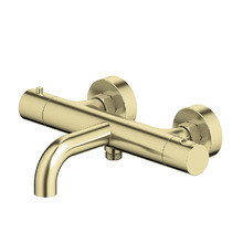 Смеситель для ванны Aquatek Европа AQ1343BG с термостатом цвет Золото шлифованное