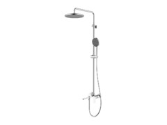 Душевая система (смеситель для ванны с коротким изливом) AQUATEK AQ2940CR Альфа, 3 режима, 250 мм