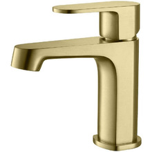 Смеситель для раковины Aquatek Оберон AQ1210BG Золото шлифованное