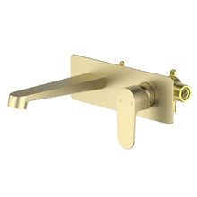 Смеситель для раковины Aquatek Оберон AQ1213BG цвет Золото шлифованное