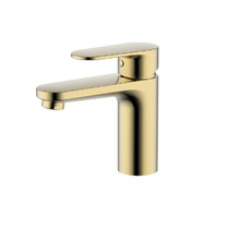 Смеситель для раковины Aquatek Ника AQ1810BG цвет Золото шлифованное