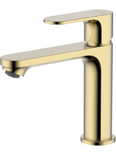 Смеситель для раковины Aquatek Альфа AQ1910BG золото шлифованное