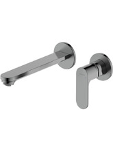 Смеситель для раковины встраиваемый Aquatek Альфа AQ1913BGM оружейная сталь