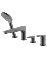 Смеситель на борт ванны Aquatek Бетта AQ1148BGM оружейная сталь