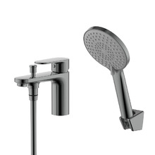 Смеситель на борт ванны Aquatek Ника AQ1844BGM цвет Оружейная сталь